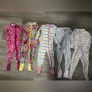 Colorful Baby Footed Pajamas Set